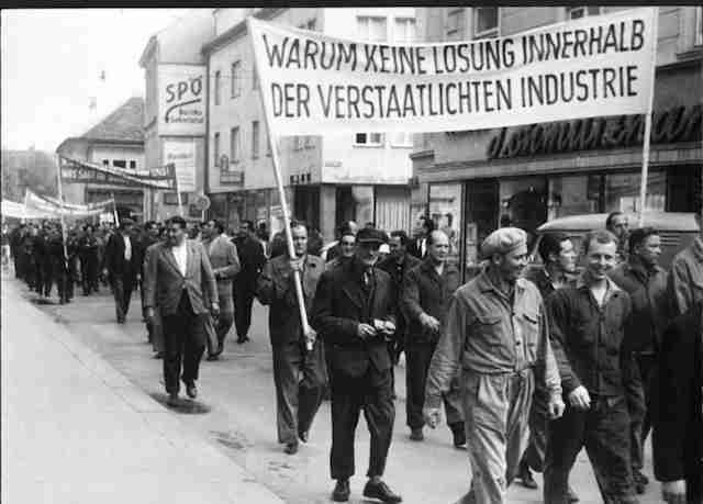 Arbeiterdemonstration 1965