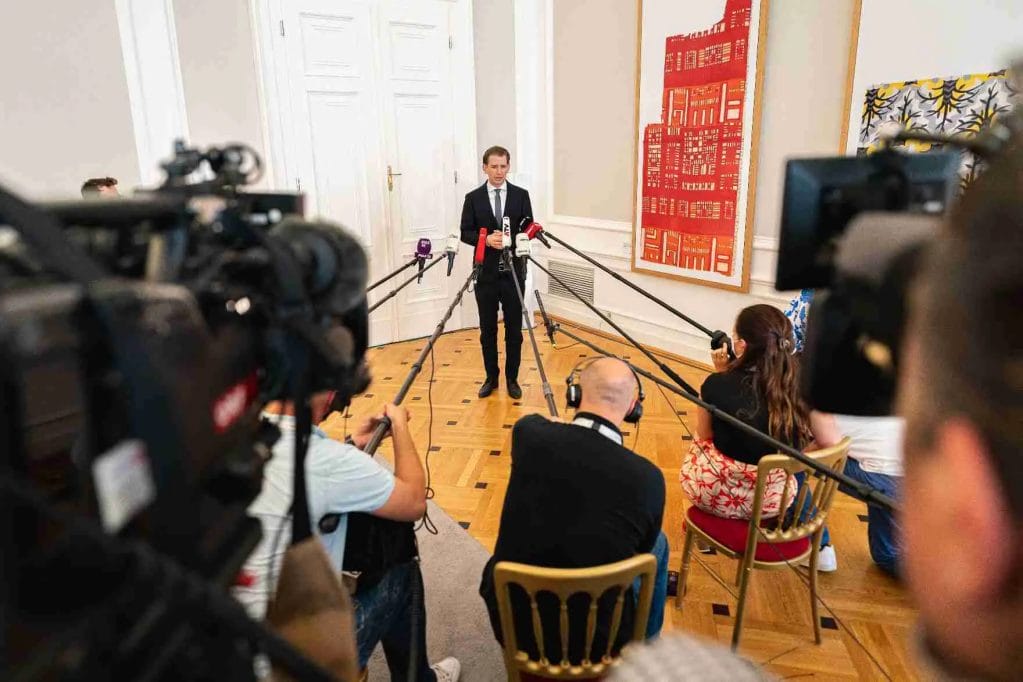 Sebastian Kurz press conference