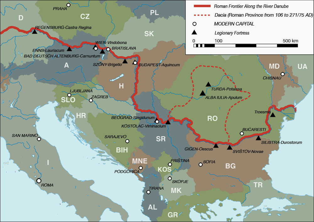 Danube Limes Map
